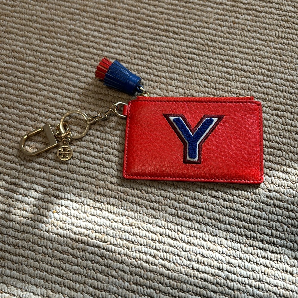 Tory Burch wallet/ key ring with the letter “Y”